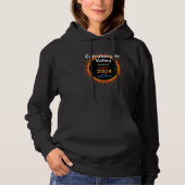 Carrabassett Valley Maine ME Total Solar Eclipse 2 Hoodie (Voorkant)