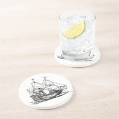 Carrack Zandsteen Onderzetter (Zijkant)