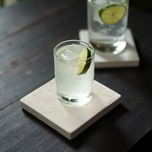 Carrara Gold Marble Abstract - Luxe aderen Stenen Onderzetter