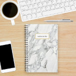 Carrara Marble Personalized Planner<br><div class="desc">Personaliseer met jouw naam of bedrijfstitel.</div>