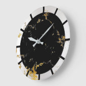 Carrara Marble White Lux Gold Black Stone Grey Grote Klok (Hoek)