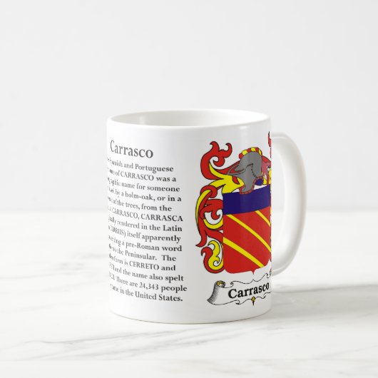 Carrasco Familiecolade van de Mok van wapens (Voorkant rechts)