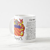 Carrasco Familiecolade van de Mok van wapens (Voorkant links)