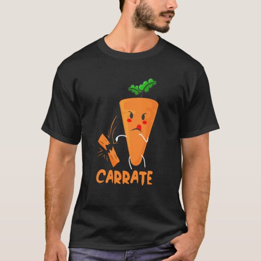 Carrate Carrot Karate Costume Vegans Costume T-shirt (Voorkant)