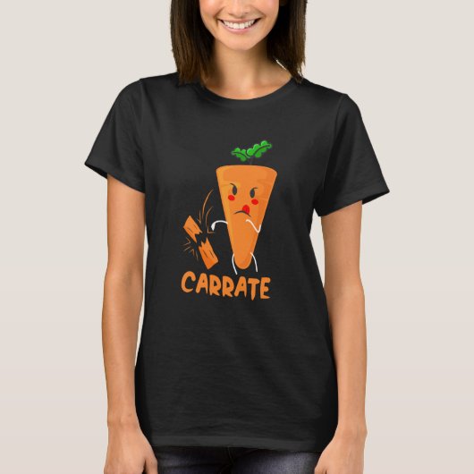 Carrate Carrot Karate Costume Vegans Costume T-shirt (Voorkant)