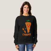 Carrate Carrot Karate Costume Vegans Costume Trui (Voorkant volledig)