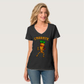 Carrate Carrot Pun Karate Training Martial Art T-shirt (Voorkant volledig)