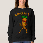 Carrate Carrot Pun Karate Training Martial Art Trui (Voorkant)
