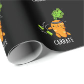 Carrate Funny Carrot Karate Pun Dark BG Cadeaupapier (Rol Hoek)