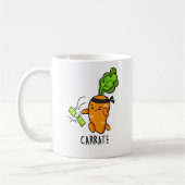 Carrate Funny Carrot Karate Pun Koffiemok (Links)