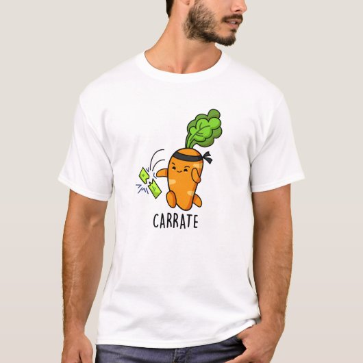 Carrate Funny Carrot Karate Pun T-shirt (Voorkant)