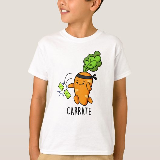Carrate Funny Carrot Karate Pun T-shirt (Voorkant)
