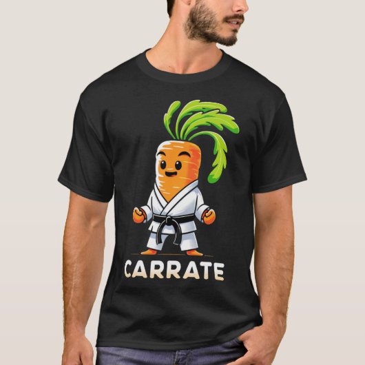 Carrate Funny Karate Wortel Leraar Student Martia T-shirt (Voorkant)
