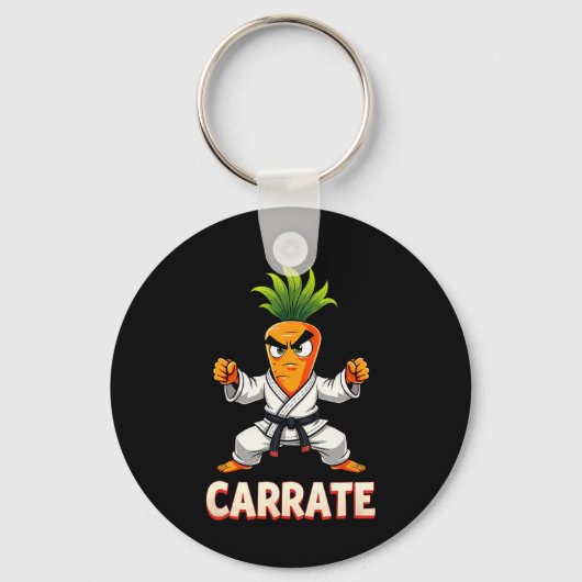 Carrate Karate Carrot Mma Students Trainer _1  Sleutelhanger (Voorkant)