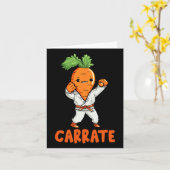Carrate Schattigee Wortel Martial Arts Karate Groe Kaart (Gele Bloem)