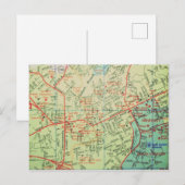 Carrboro,  kaart NC (Voorkant / Achterkant)