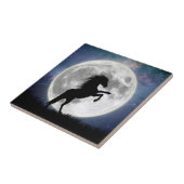 Carreau Le paard en de Witte maan Tegeltje (Zijkant)