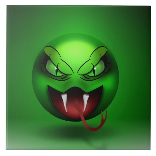 Carreau Snakemoji Tegeltje (Voorkant)