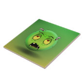 Carreau Zombiemoji Tegeltje (Zijkant)