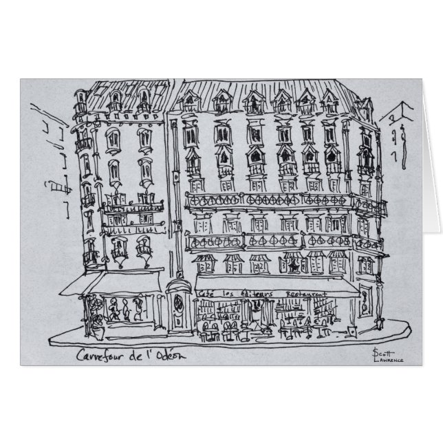 Carrefour de l'Odeon, Saint-Germain-des-Pres (Voorkant Horizontaal)