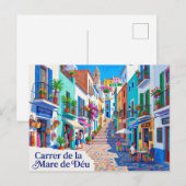 Carrer de la Mare de Déu Spanje Briefkaart (Voorkant / Achterkant)