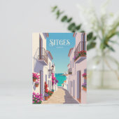 Carrer de la Mare de Déu Spanje Briefkaart (Staand voorkant)