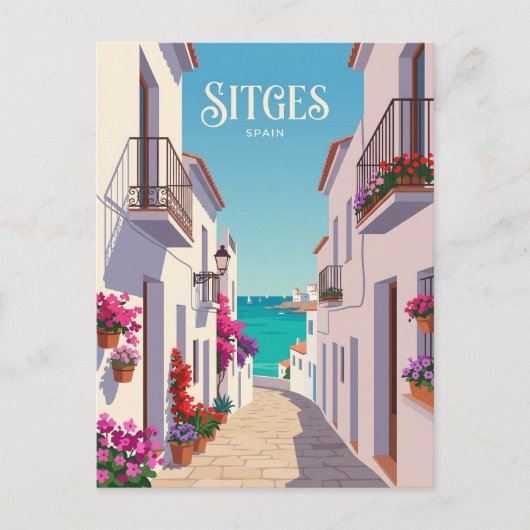 Carrer de la Mare de Déu Spanje Briefkaart (Voorkant)