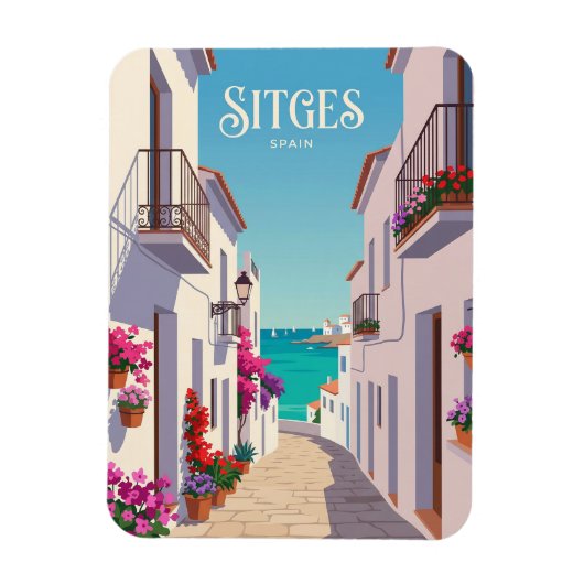 Carrer de la Mare de Déu Spanje Magneet (Verticaal)