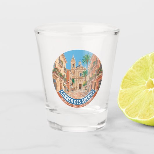Carrer des Socors Spanje Shot Glas (Voorkant)