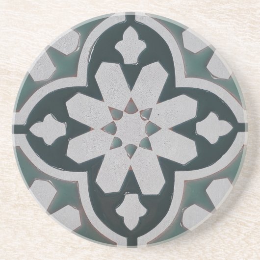 Carrera Marokkaans Design - Zandsteen Onderzetter (Voorkant)