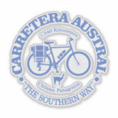 Carretera Austral (fietsen) Sticker (Voorkant)