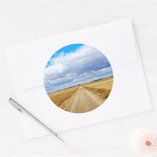 Carretera Boadilla del Camino - Itero de la Vega Ronde Sticker (Envelop)