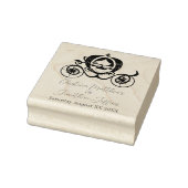 Carriage and Custom Names Fairy Tale Princess Rubberstempel (Stempel)