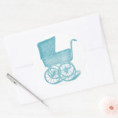  Carriage Baby Boy Douche Stickers (Envelop)