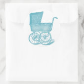 Carriage Baby Boy Douche Stickers (Tas)