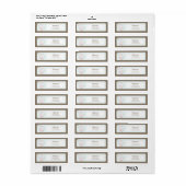 Carriage Baby shower Adreslabel - Roze Etiket (Full Sheet)