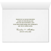  Carriage Bruiloft Dank u kaart (Binenzijde Horizontaal (Onderkant))