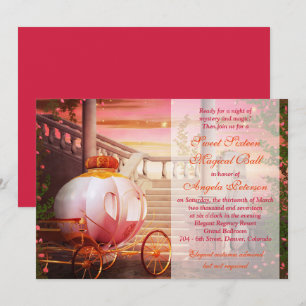 Carriage Castle Fantasy Ball Sweet 16 verjaardag Kaart