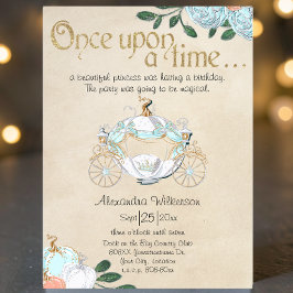 Carriage Cinderella Fairy Tale Princess Kaart