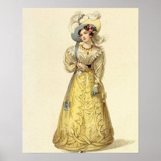 Carriage Costume, mode bord van Ackermann R Poster (Voorkant)