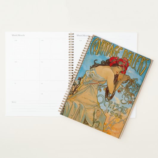 Carriage Dealers by Alphonse Mucha (1902)  Noteboo Planner (Display)