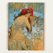 Carriage Dealers by Alphonse Mucha (1902)  Noteboo Planner (Voorkant)
