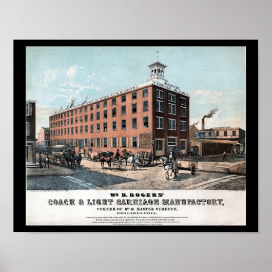Carriage Factory Philadelphia PA Print (Voorkant)