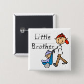 Carriage Little Brother Tshirts and Gifts Vierkante Button 5,1 Cm (Voorkant /achterkant)