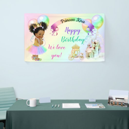 Carriage Magical Rainbow Princess Castle Spandoek (Beurs)