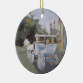 Carriage Ride Sightsee Keramisch Ornament (Rechts)