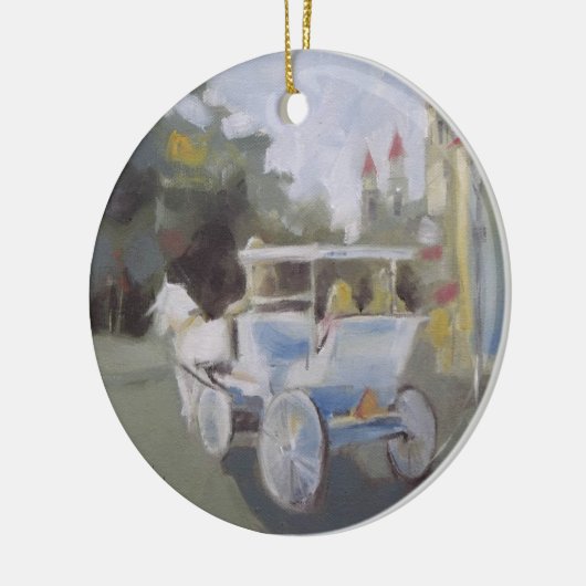 Carriage Ride Sightsee Keramisch Ornament (Links)