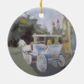 Carriage Ride Sightsee Keramisch Ornament (Achterkant)