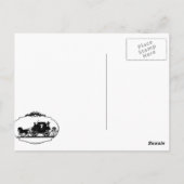 Carriage Ride with Cupid Apparel and Gifts Briefkaart (Achterkant)