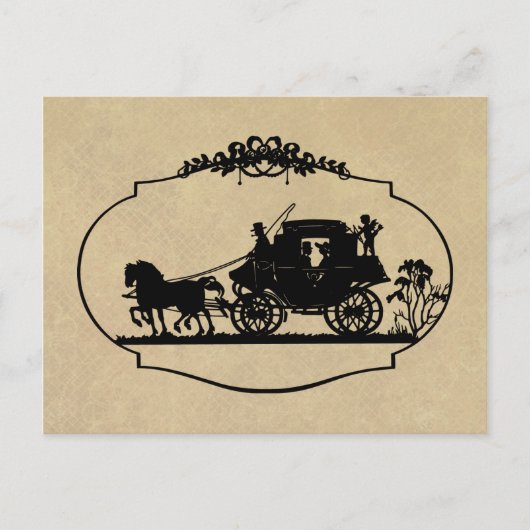 Carriage Ride with Cupid Apparel and Gifts Briefkaart (Voorkant)